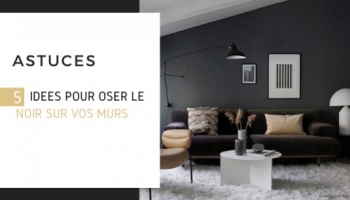 5 idées pour oser le noir sur vos murs 
